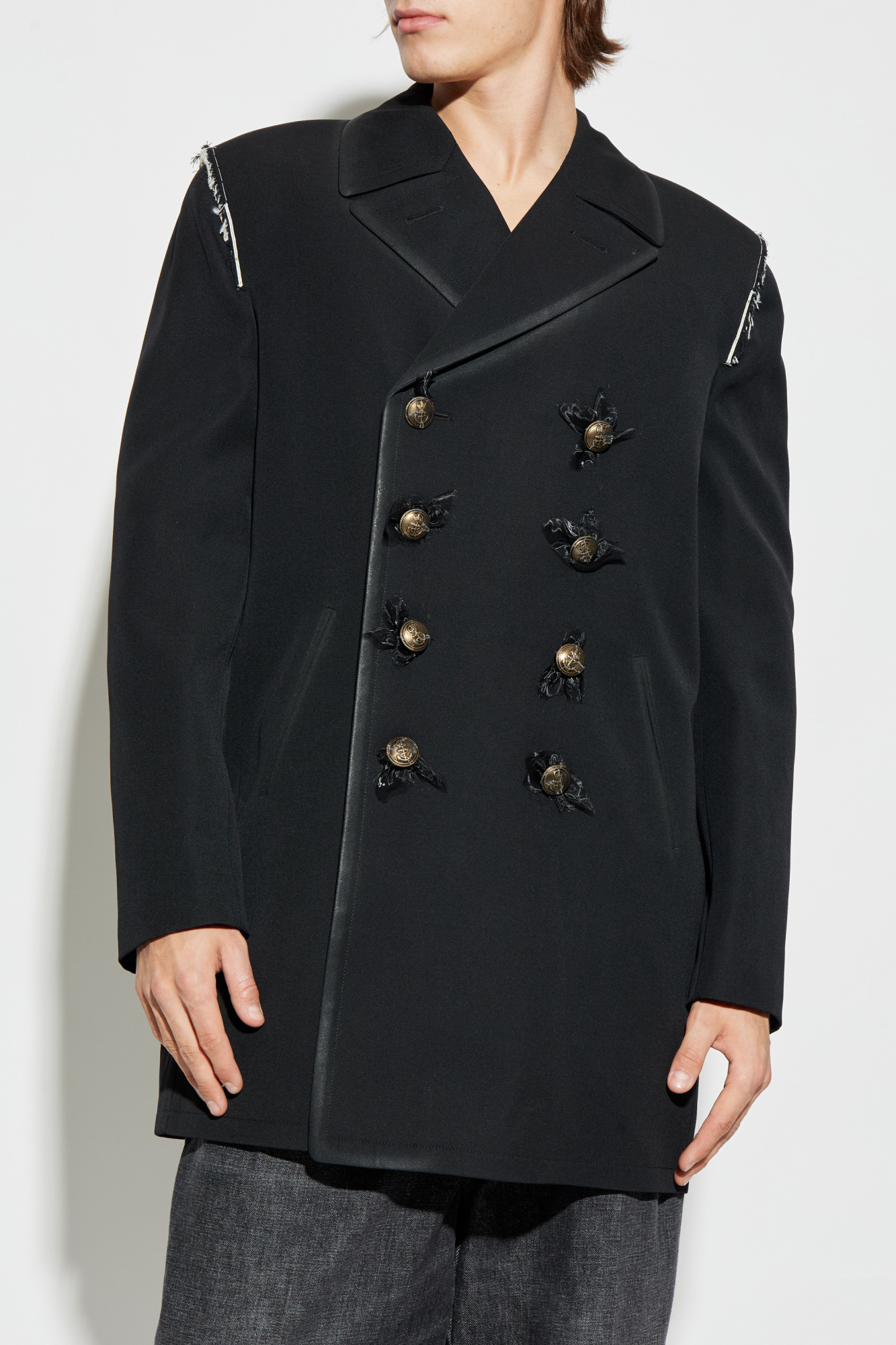 ジャケット・アウター Maison Margiela 4 Double Short Jacket MAISON MARGIELA Jacket Gray Bomber Zipper Pocket Sleeves